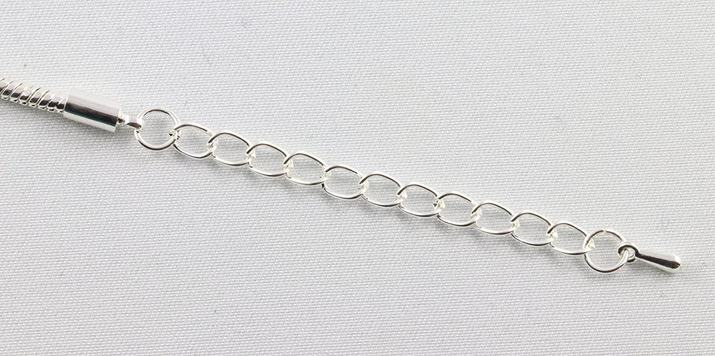 Emerald Park Jewelry Extra Large Dragonfly Snake Chain Charm Bracelet