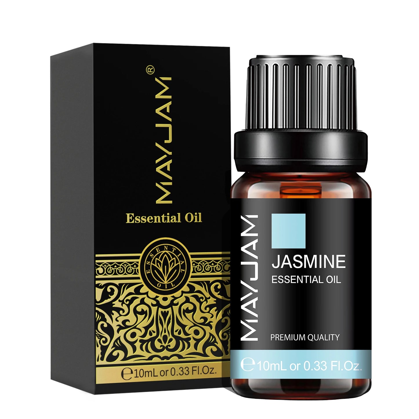 MAYJAM Essential Oils 10ML – Lavender, Lemongrass, Jasmine, Vanilla, Eucalyptus, Rose & Lemon for Diffuser, Humidifier & Candle Making