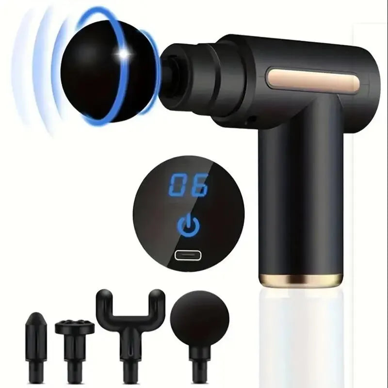Mini Muscle Massage Gun – Portable Deep Tissue Handheld Percussion Massager for Back, Neck & Legs