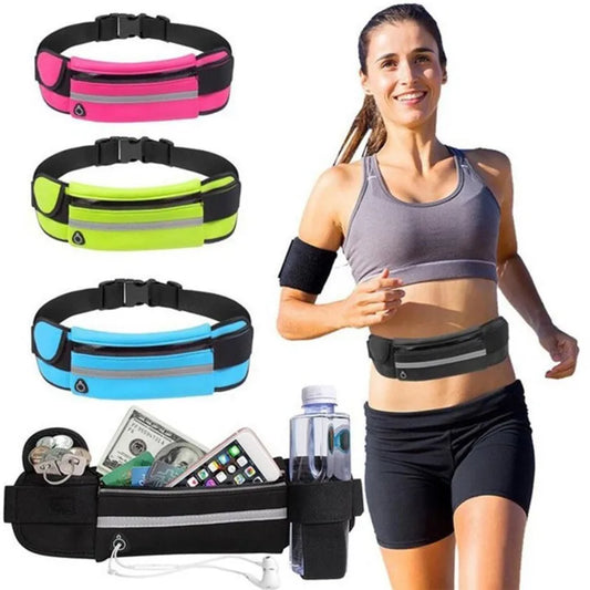 Running Waist Bag for Men & Women – Waterproof Marathon, Cycling & Multi-Functional Waist Pack with Water Bottle Holder