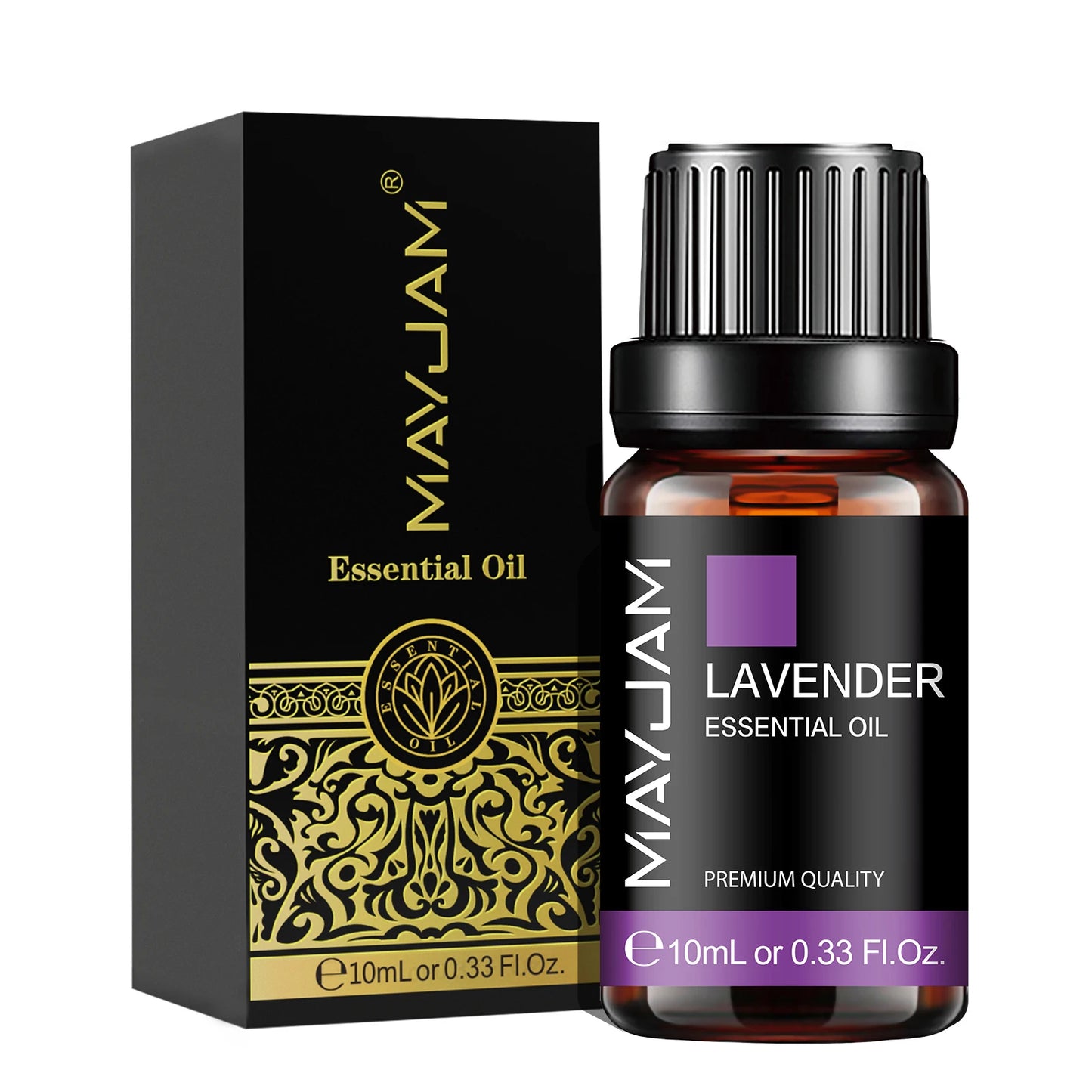 MAYJAM Essential Oils 10ML – Lavender, Lemongrass, Jasmine, Vanilla, Eucalyptus, Rose & Lemon for Diffuser, Humidifier & Candle Making