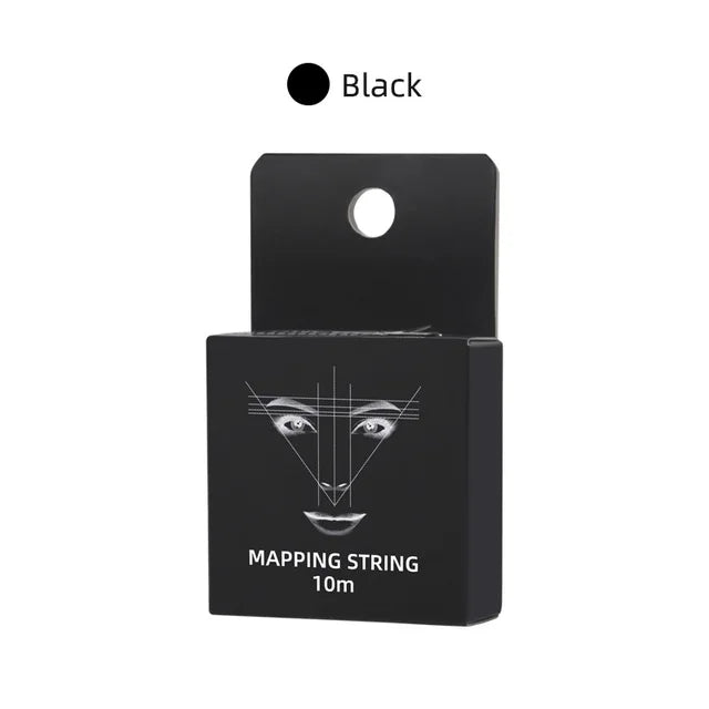 10m Eyebrow Mapping Marker Thread – Pre-Inked Microblading PMU String for Precise Brows