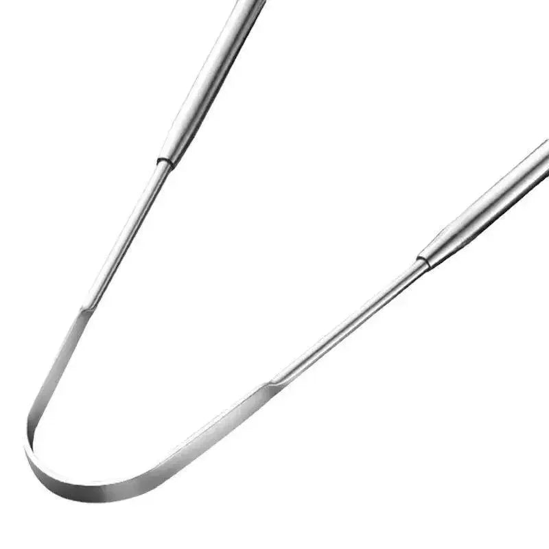 1/2 Pcs Reusable Stainless Steel Tongue Scraper – Oral Hygiene Cleaner for Fresh Breath & Healthy Mouth