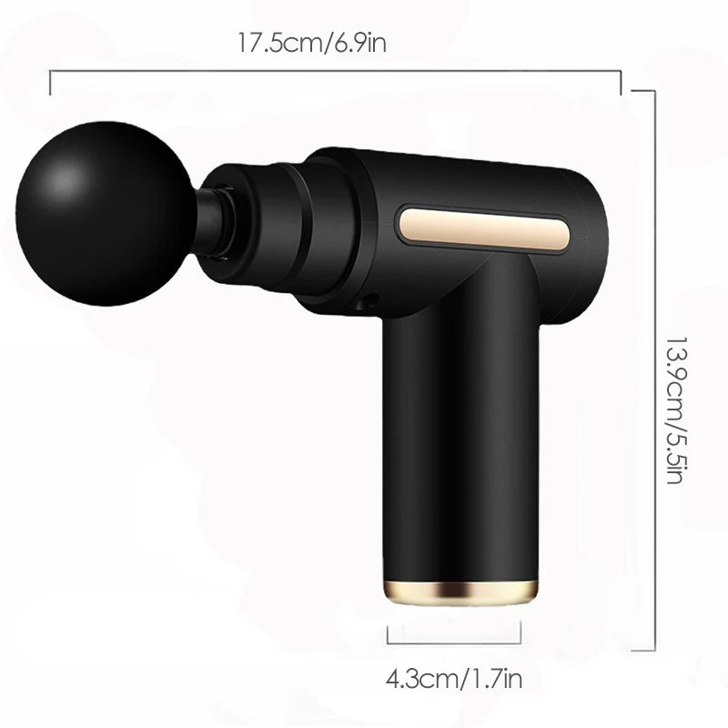 Mini Muscle Massage Gun – Portable Deep Tissue Handheld Percussion Massager for Back, Neck & Legs