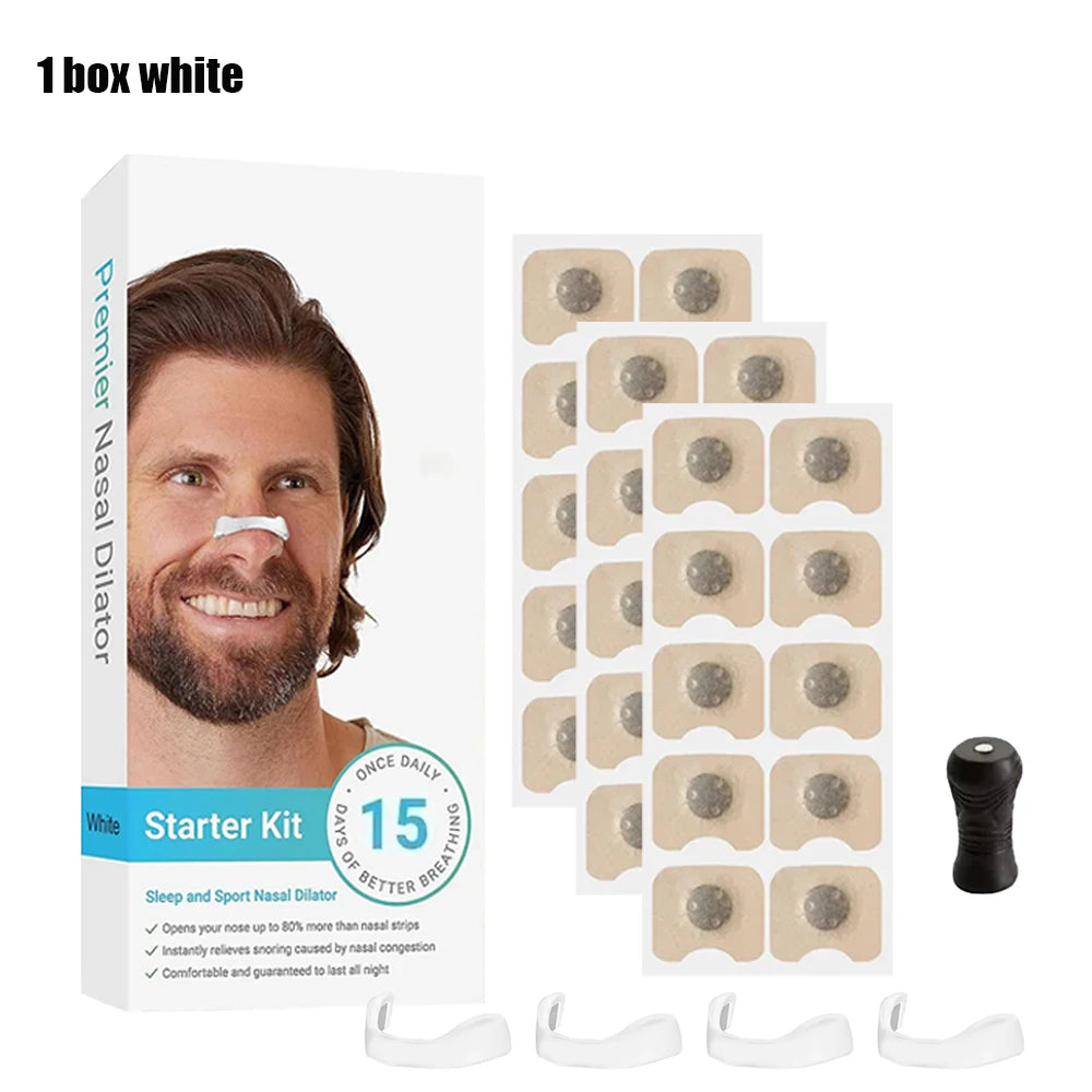 Magnetic Nasal Breathing Dilators Kits Sport Nasal Dilator Boost Oxygen Intake, Breathing Refill Nose Clip