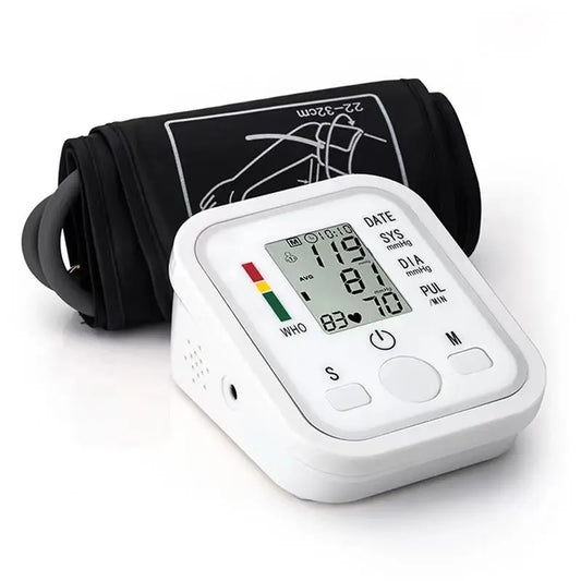 Portable Digital Tonometer – Automatic Arm Blood Pressure & Heart Rate Monitor, Professional Medical BP Device