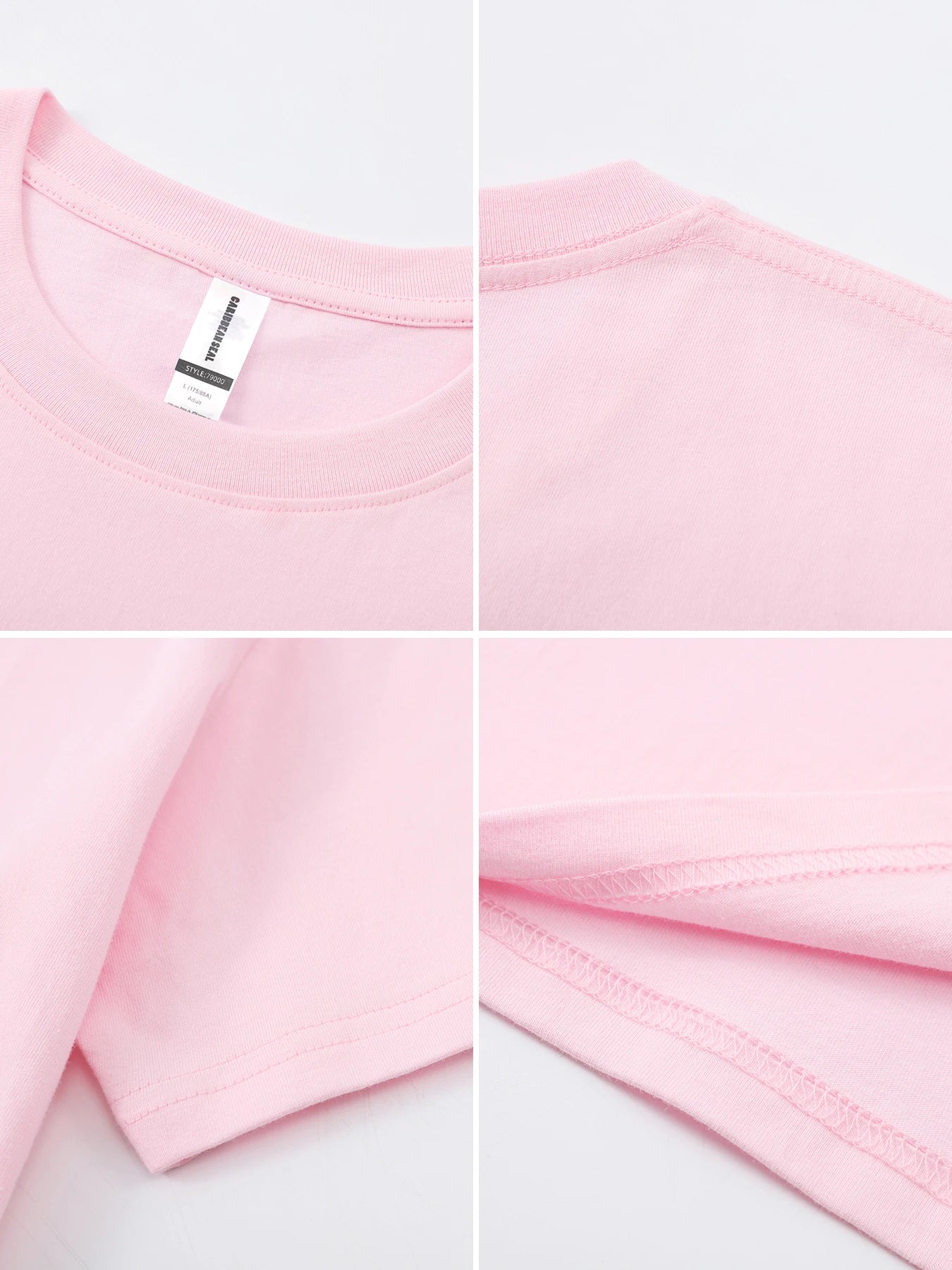 100% Cotton Summer T-Shirts for Women – Organic Peach Print Oversized O-Neck Tops