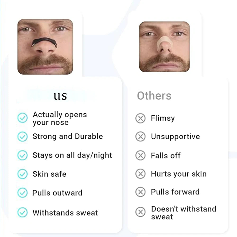 Magnetic Nasal Breathing Dilators Kits Sport Nasal Dilator Boost Oxygen Intake, Breathing Refill Nose Clip