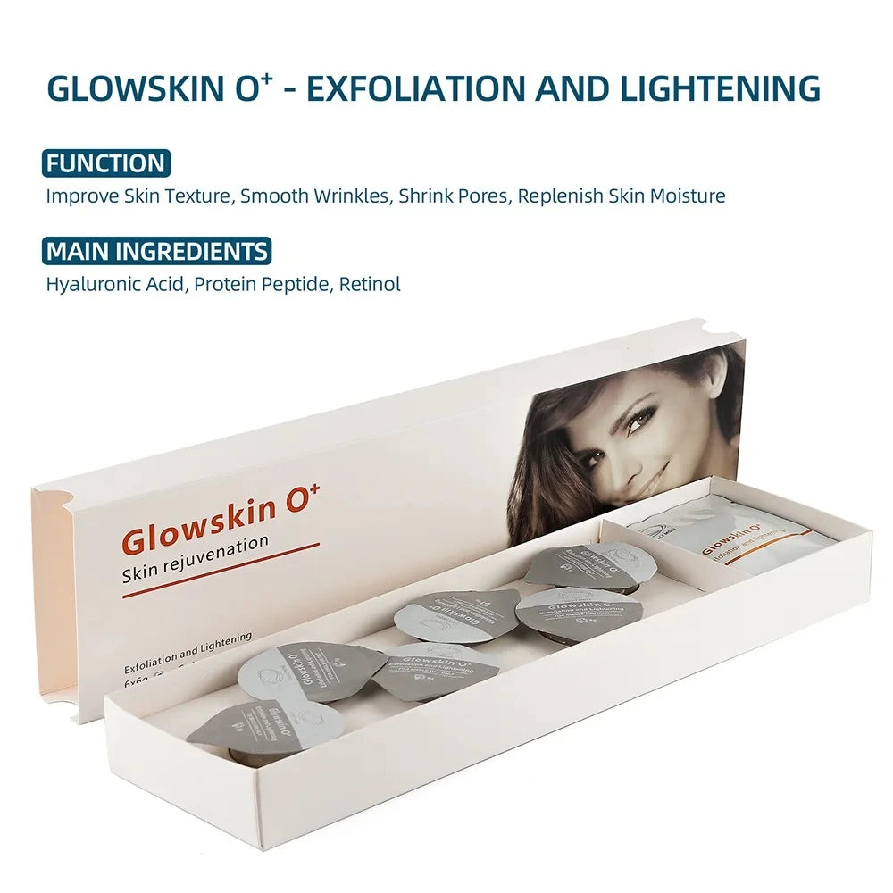 Facial SPA CO2 Bubble Oxygen Beauty Machine CO2 Gel Glam Revive Illuminate Exfoliate Pods Serum Oxygen Pods Capsule Kits
