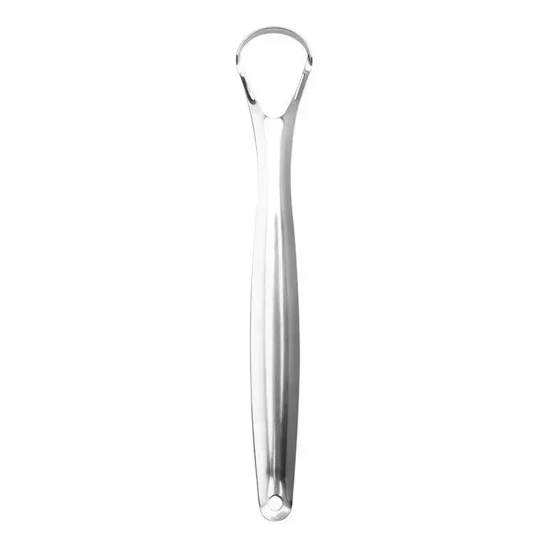 1/2 Pcs Reusable Stainless Steel Tongue Scraper – Oral Hygiene Cleaner for Fresh Breath & Healthy Mouth