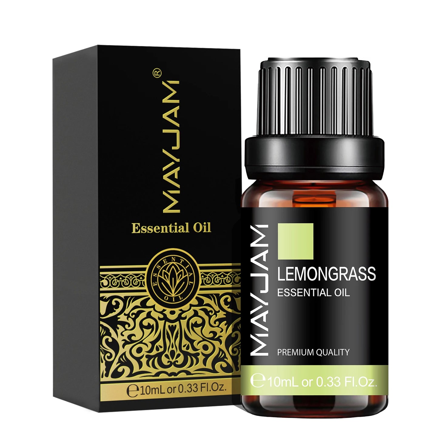 MAYJAM Essential Oils 10ML – Lavender, Lemongrass, Jasmine, Vanilla, Eucalyptus, Rose & Lemon for Diffuser, Humidifier & Candle Making