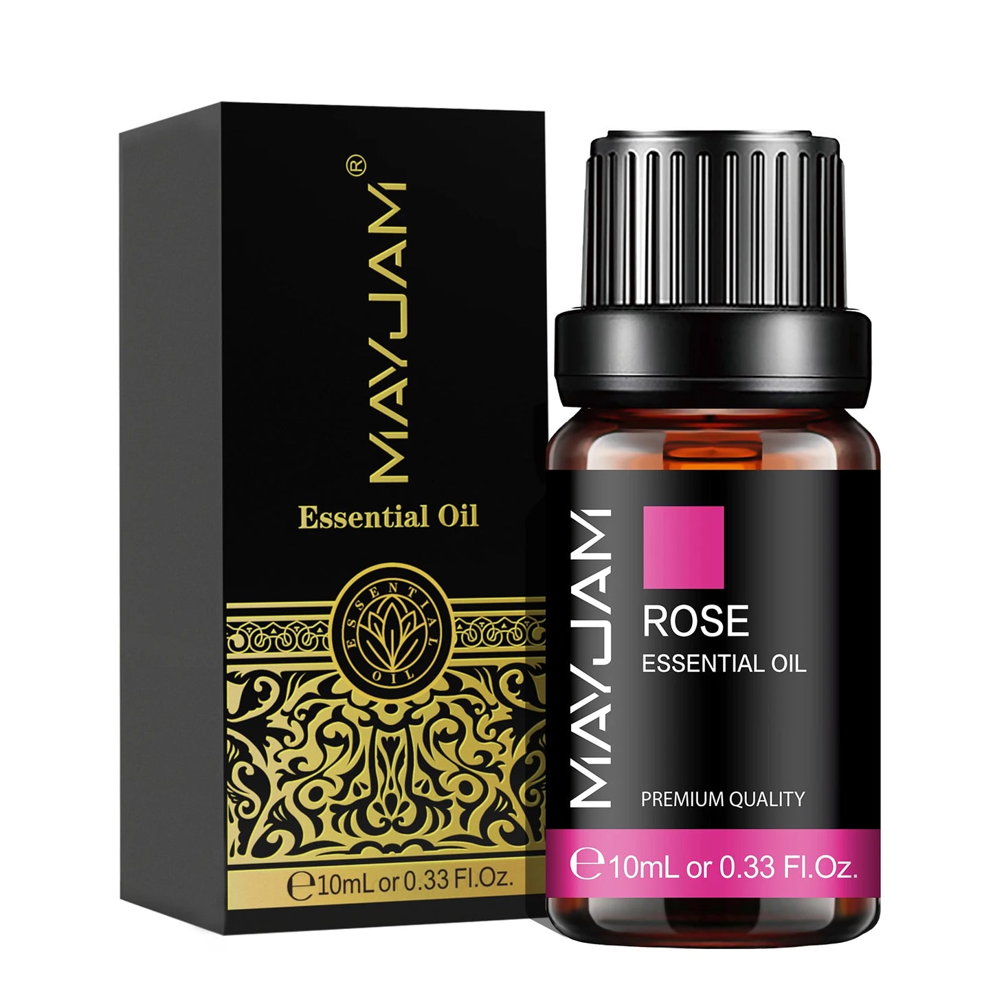 MAYJAM Essential Oils 10ML – Lavender, Lemongrass, Jasmine, Vanilla, Eucalyptus, Rose & Lemon for Diffuser, Humidifier & Candle Making