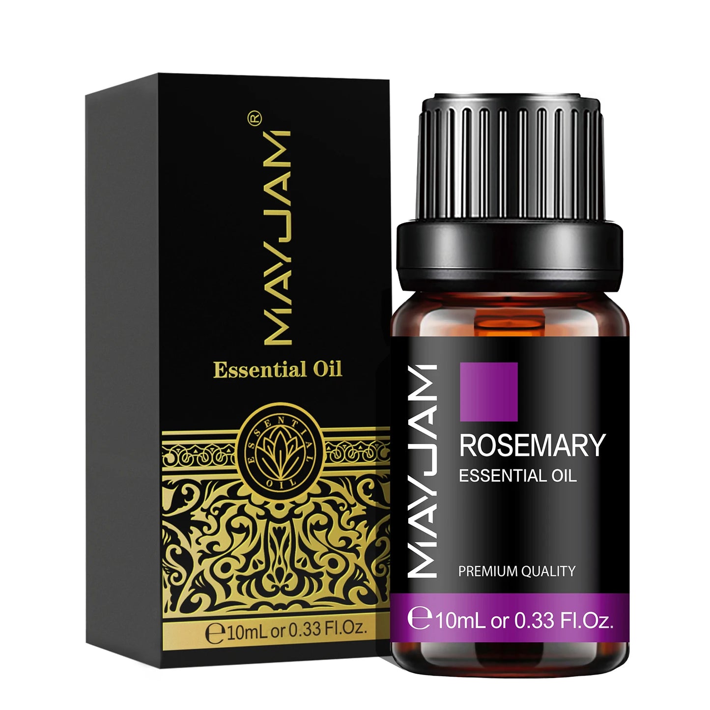 MAYJAM Essential Oils 10ML – Lavender, Lemongrass, Jasmine, Vanilla, Eucalyptus, Rose & Lemon for Diffuser, Humidifier & Candle Making
