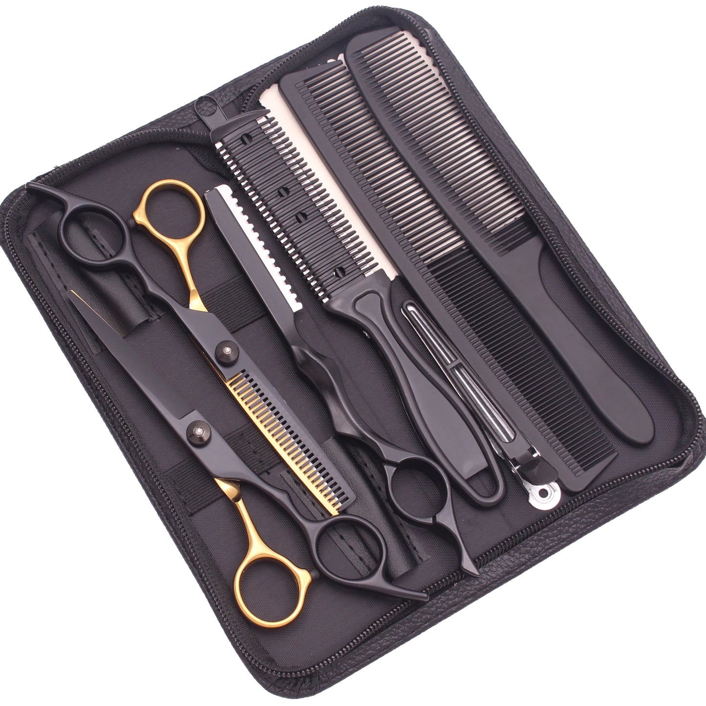 6.0'' Hair Scissors Professional Cutting Shears Thinning Hairdressing Haircut Comb Razors Sets Salon Barber & Home Dropshipping