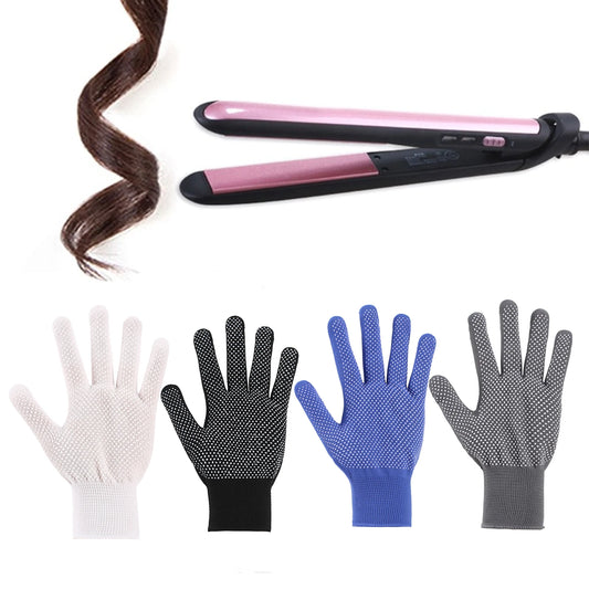1 Pair Heat-Resistant Finger Gloves – Hair Straightener & Curling Iron Protective Gloves for Hair Styling