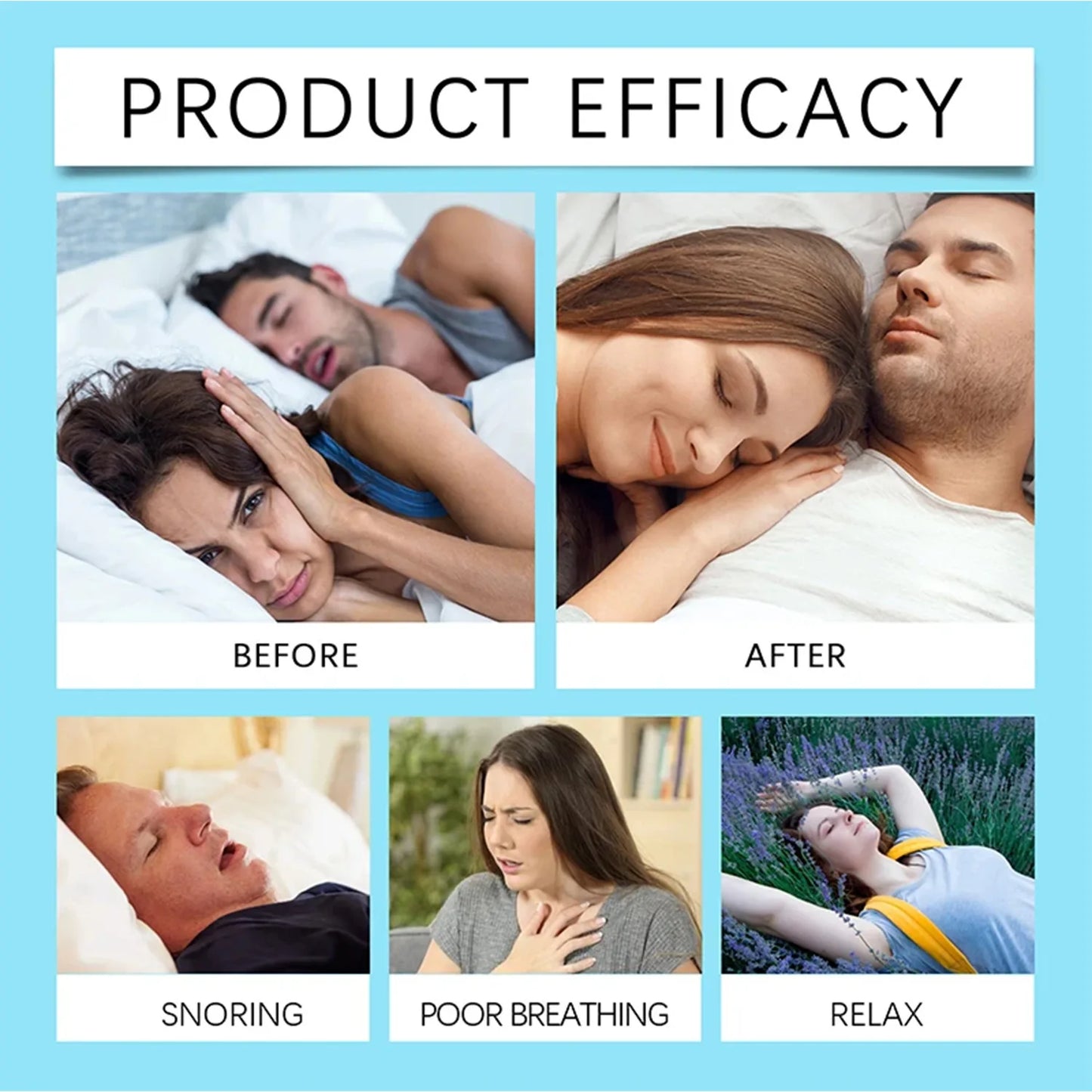 Sport Nasal Breathing Dilator Kit – Anti-Snoring Nose Clip & Sleep Nasal Strips for Better Breathing