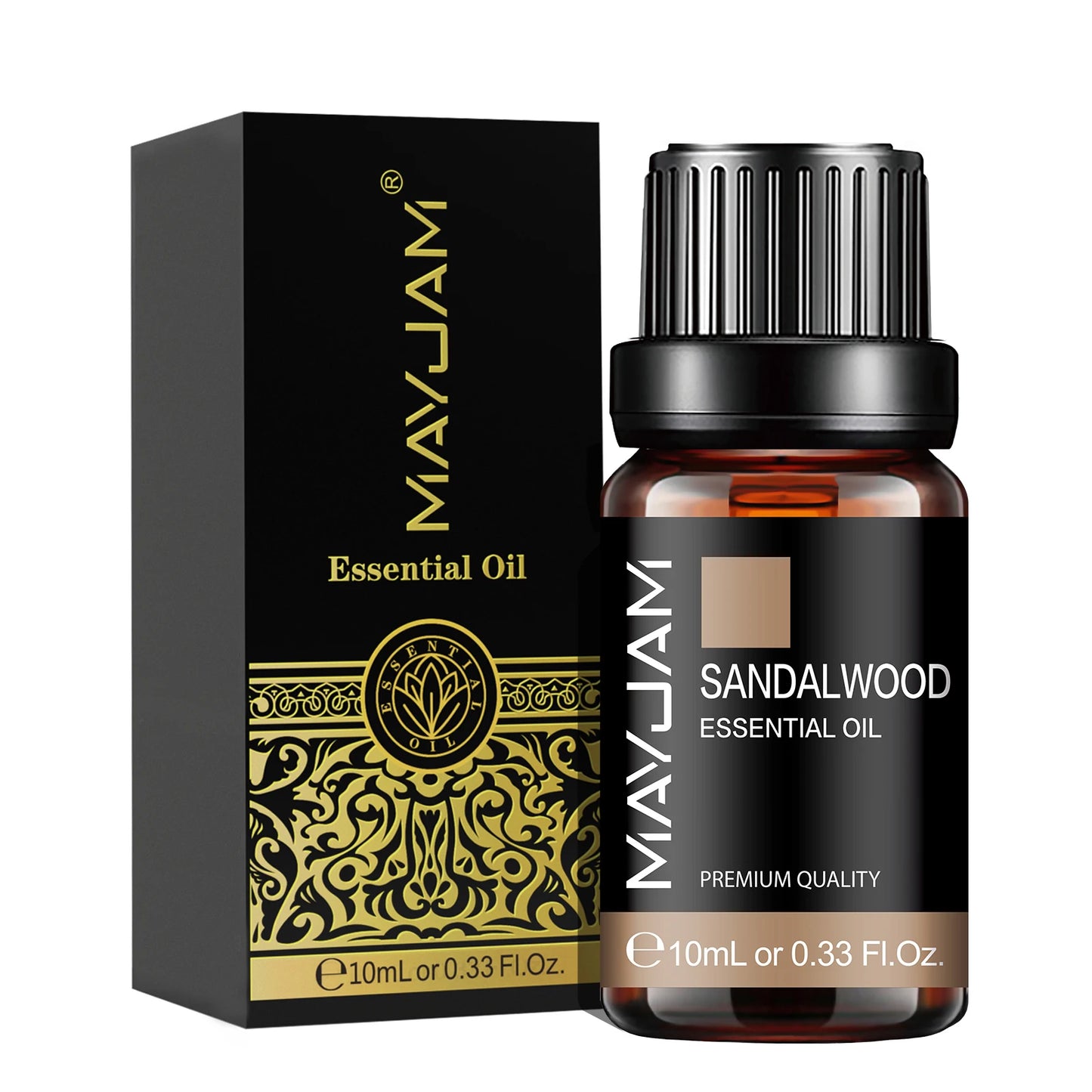 MAYJAM Essential Oils 10ML – Lavender, Lemongrass, Jasmine, Vanilla, Eucalyptus, Rose & Lemon for Diffuser, Humidifier & Candle Making