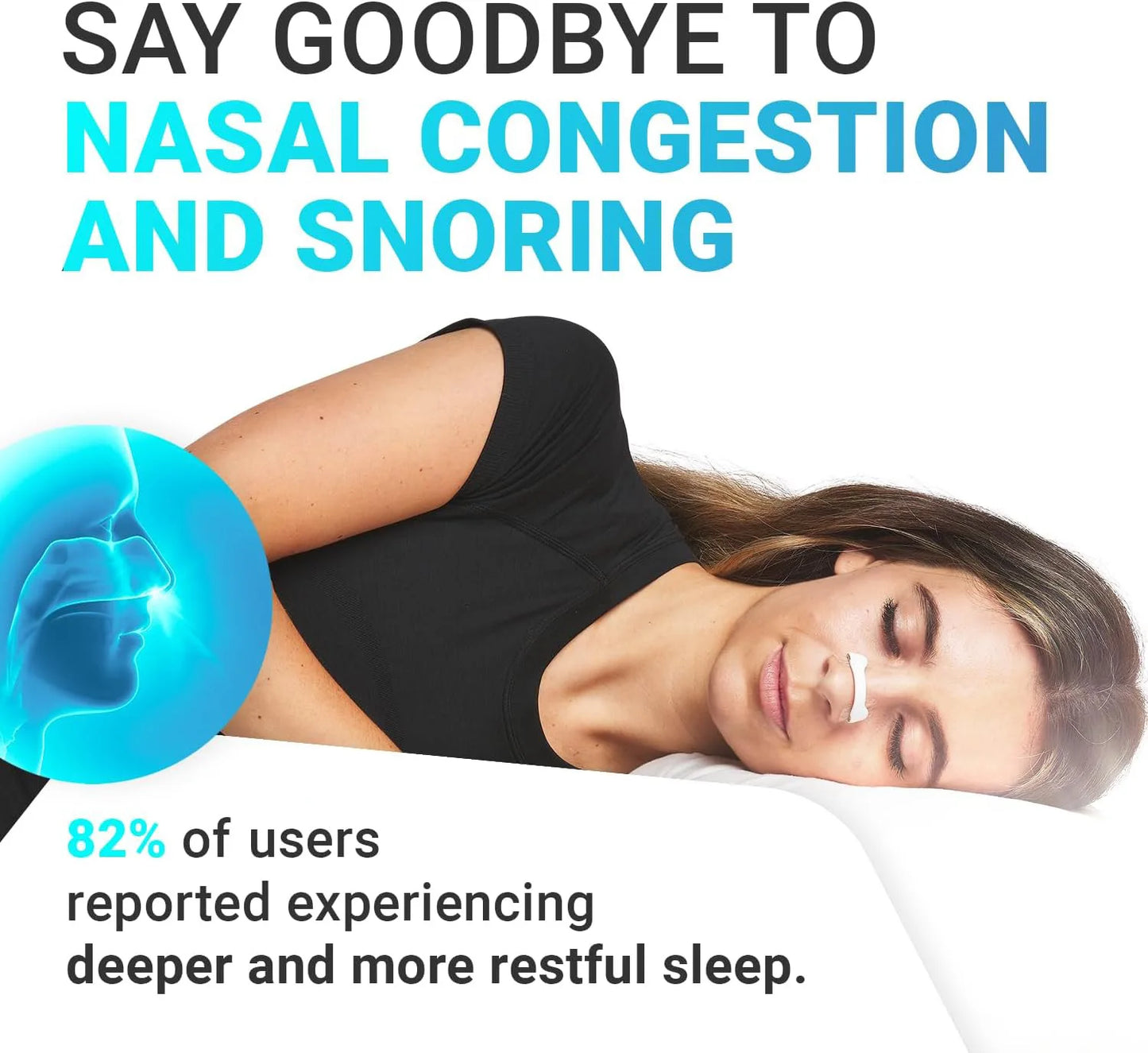 Sport Nasal Breathing Dilator Kit – Anti-Snoring Nose Clip & Sleep Nasal Strips for Better Breathing