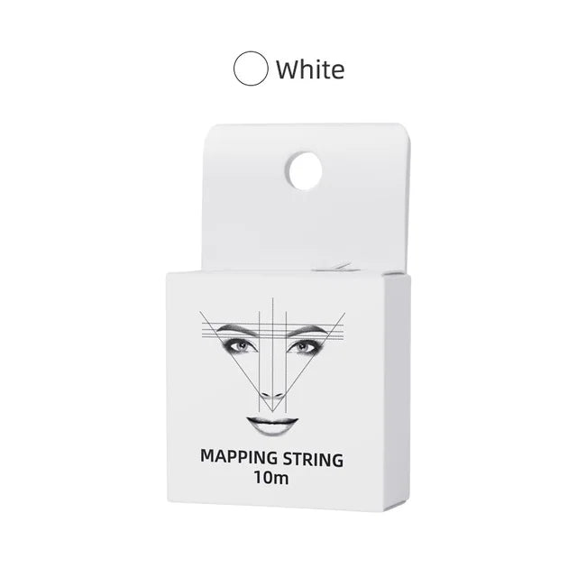 10m Eyebrow Mapping Marker Thread – Pre-Inked Microblading PMU String for Precise Brows