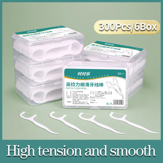 150/100/250/1000pcs Ultra-Fine Disposable Dental Floss Sticks – Portable, Safe & Easy to Use