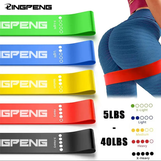 5-Pack Resistance Bands – Yoga, Fitness, Hip & Leg Training, Squat, Dance, Stretch Bands
