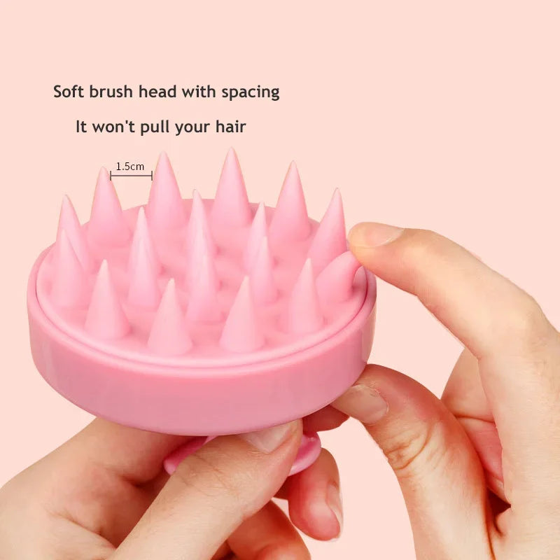 2-in-1 Silicone Scalp Massager & Shampoo Brush – Gentle Head Spa Tool for Hair Growth & Relaxation