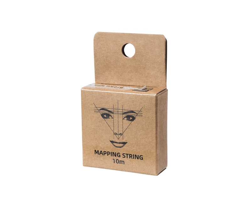 10m Eyebrow Mapping Marker Thread – Pre-Inked Microblading PMU String for Precise Brows