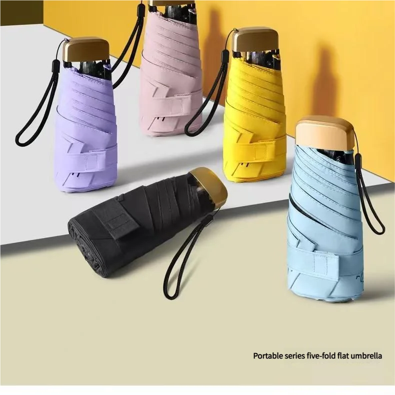55% Off Mini Sun Umbrella – Compact Pocket Parasol with UV & Rain Protection