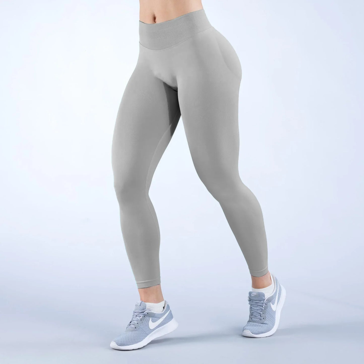 DF Impact matting pleated waist seamless sports fitness trousers