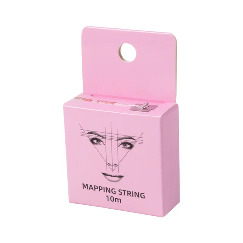 10m Eyebrow Mapping Marker Thread – Pre-Inked Microblading PMU String for Precise Brows