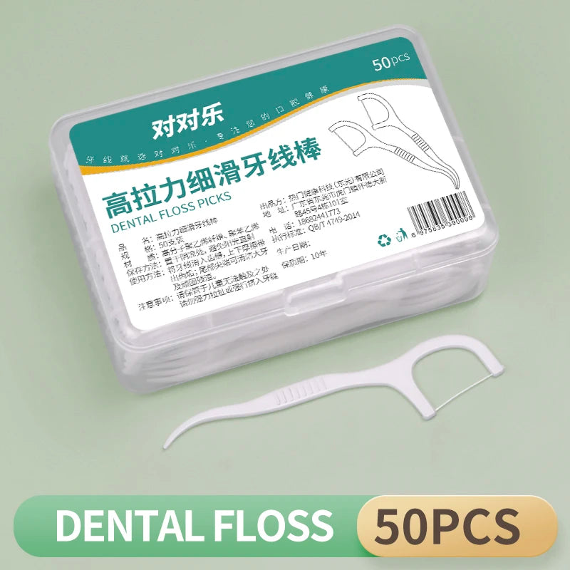 150/100/250/1000pcs Ultra-Fine Disposable Dental Floss Sticks ā Portable, Safe & Easy to Use