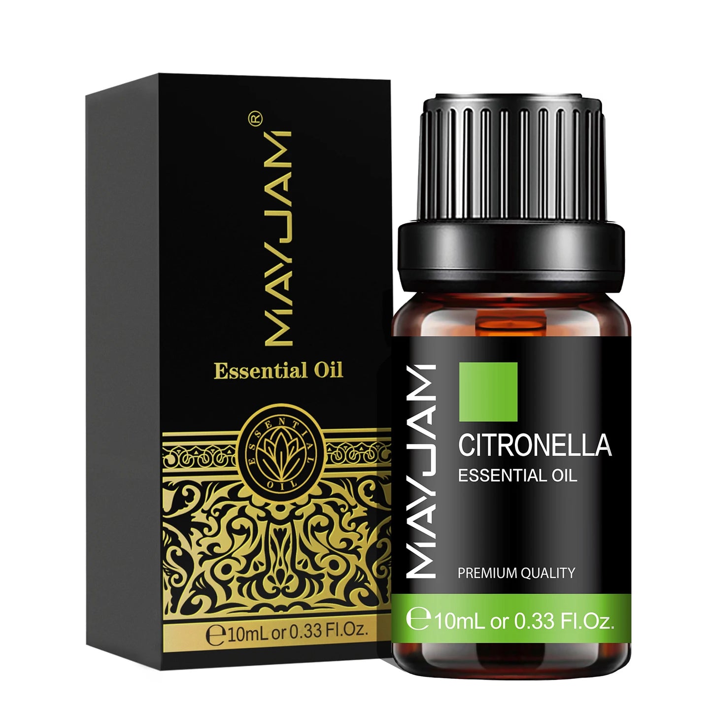 MAYJAM Essential Oils 10ML – Lavender, Lemongrass, Jasmine, Vanilla, Eucalyptus, Rose & Lemon for Diffuser, Humidifier & Candle Making