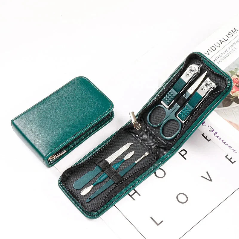 Special Nail Clippers Manicure Set – 6 Piece Portable Grooming Kit for Men & Women