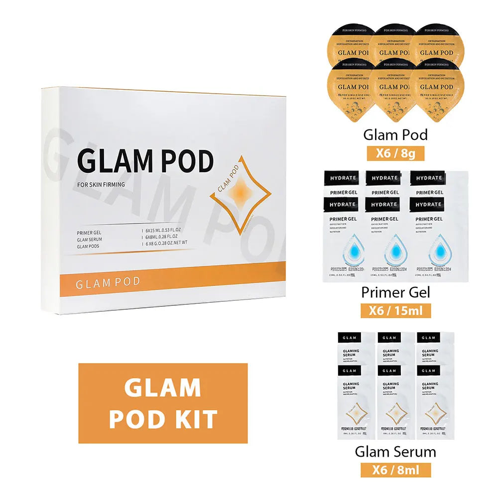 Facial SPA CO2 Bubble Oxygen Beauty Machine CO2 Gel Glam Revive Illuminate Exfoliate Pods Serum Oxygen Pods Capsule Kits