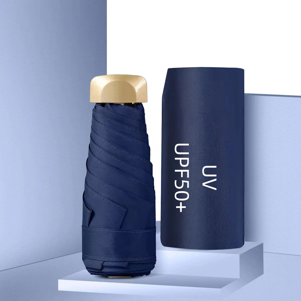 Mini Pocket Umbrella – Portable Travel Sun & Rain Parasol | UPF50+ Folding Capsule Umbrella