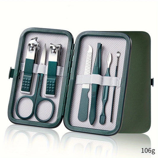 Professional Nail Care Kit – 7/10/12/18 Piece Stainless Steel Manicure & Pedicure Set with Travel Case