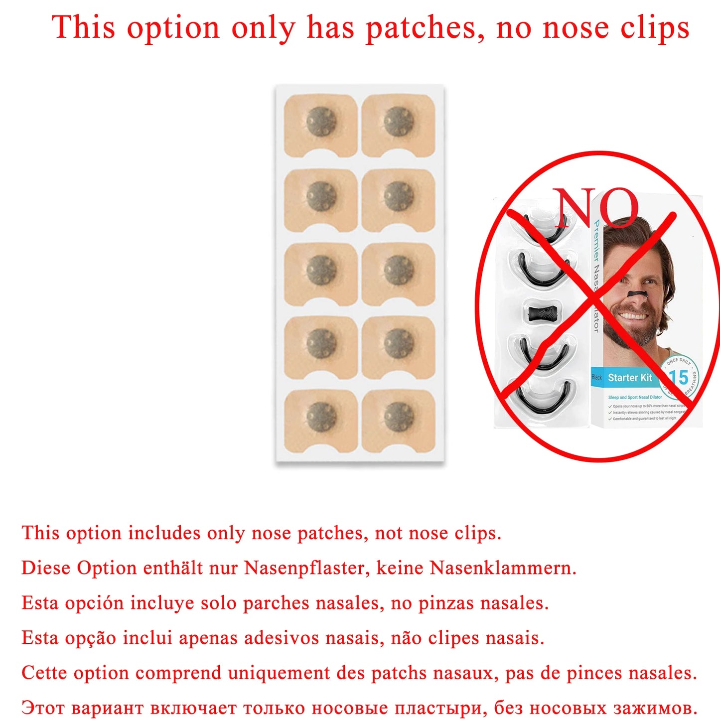 Sport Nasal Breathing Dilator Kit – Anti-Snoring Nose Clip & Sleep Nasal Strips for Better Breathing