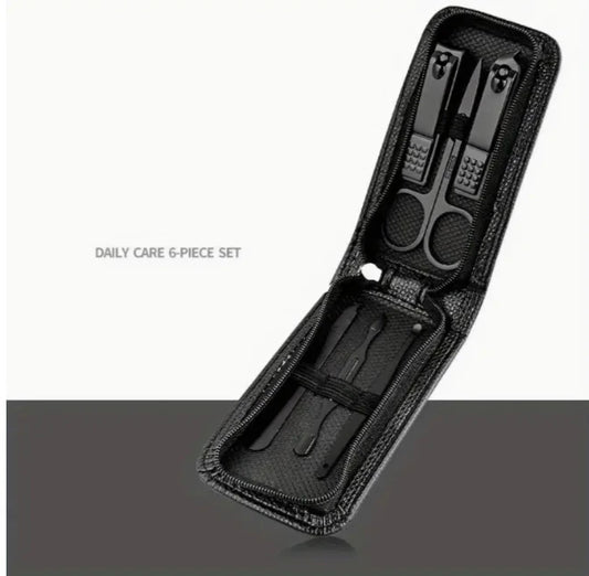 Special Nail Clippers Manicure Set – 6 Piece Portable Grooming Kit for Men & Women