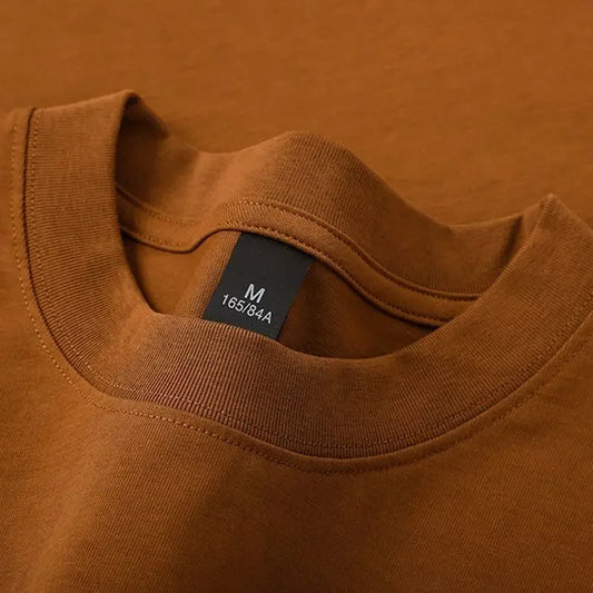 600grams 100% Cotton Men Oversized Heavyweight T Shirt Summer Women Short Sleeve Top Casual Men's Tees