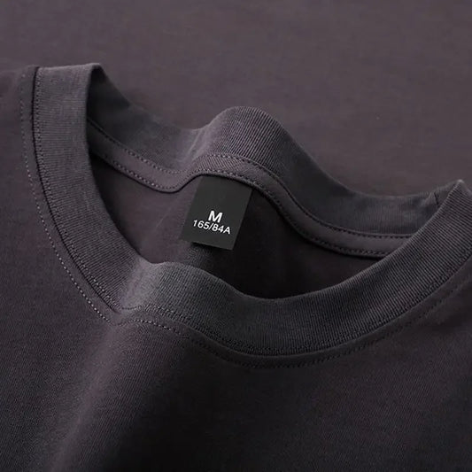 600grams 100% Cotton Men Oversized Heavyweight T Shirt Summer Women Short Sleeve Top Casual Men's Tees