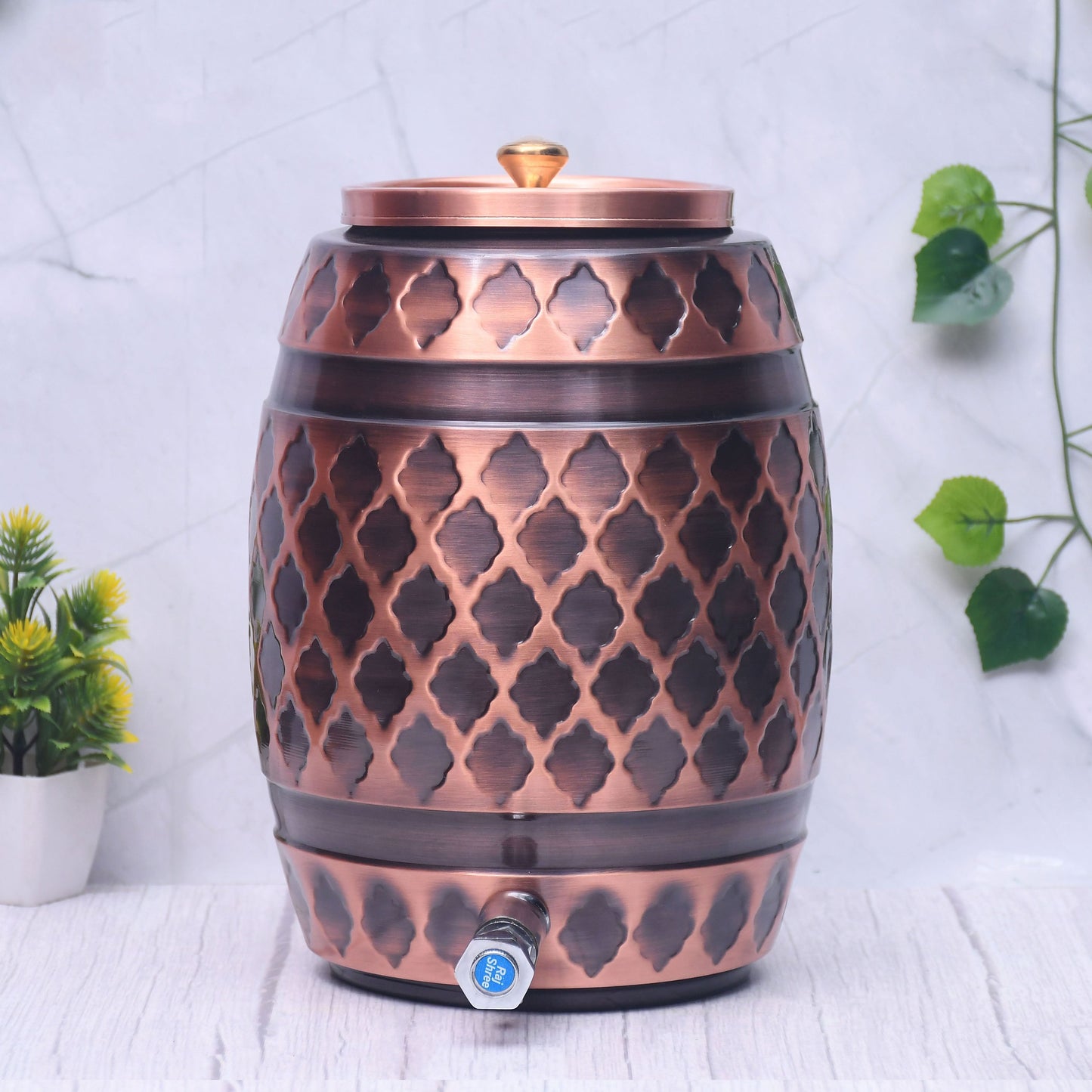 Pure Copper Water Dispenser Barrel Kangura Designed Capacity