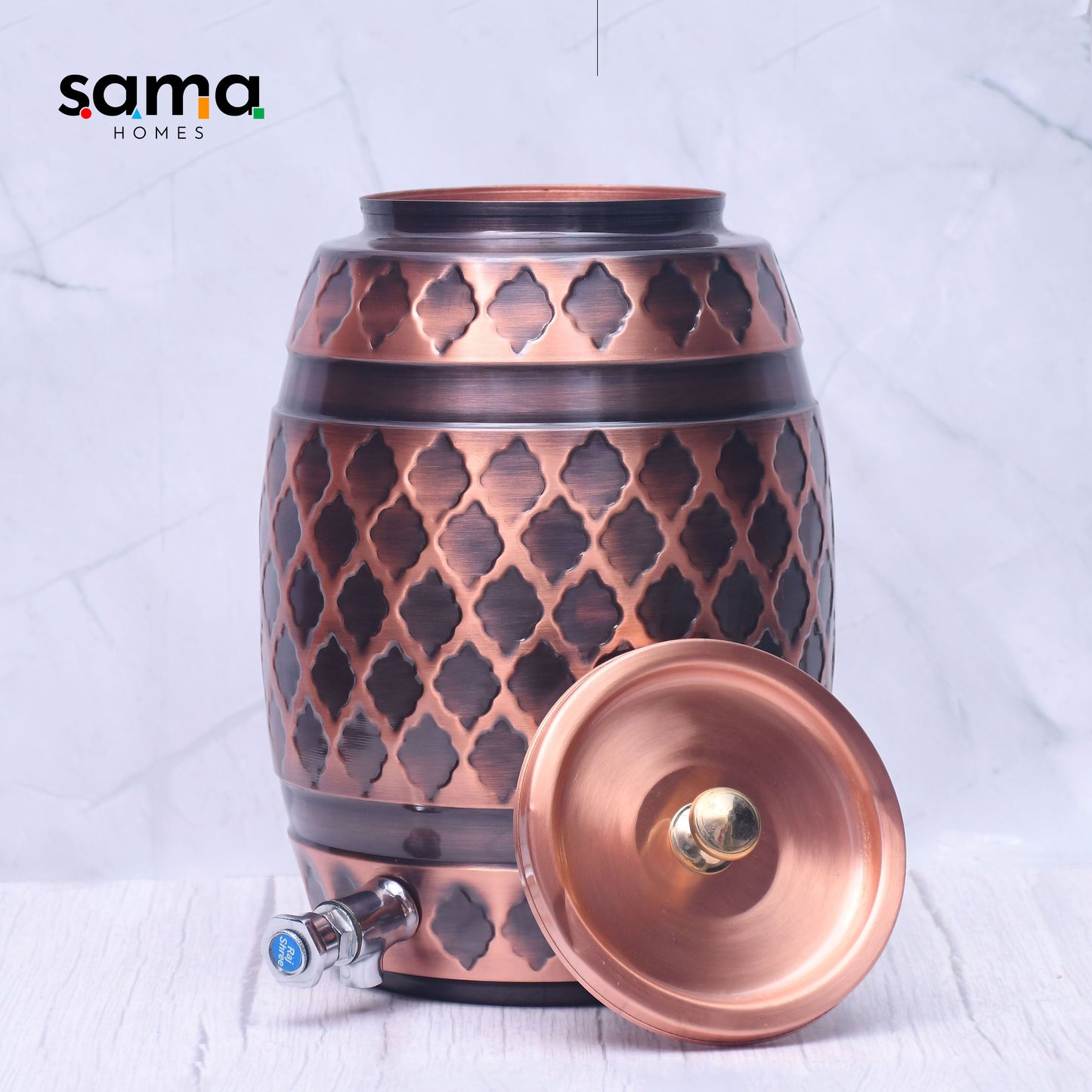 Pure Copper Water Dispenser Barrel Kangura Designed Capacity
