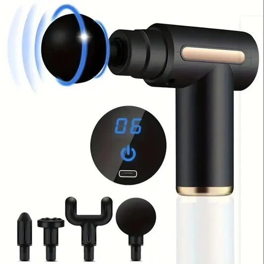 Mini Muscle Massage Gun – Portable Deep Tissue Handheld Percussion Massager for Back, Neck & Legs