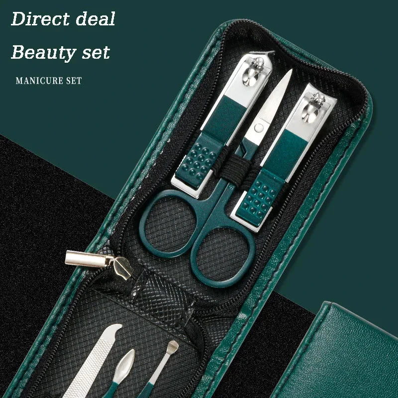 Special Nail Clippers Manicure Set – 6 Piece Portable Grooming Kit for Men & Women