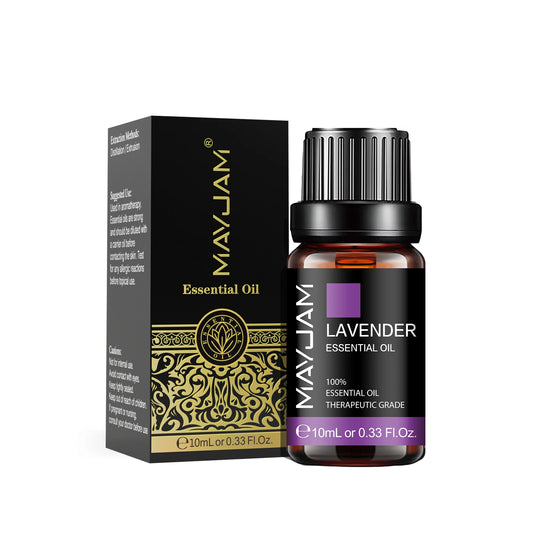 MAYJAM Essential Oils 10ML – Lavender, Lemongrass, Jasmine, Vanilla, Eucalyptus, Rose & Lemon for Diffuser, Humidifier & Candle Making