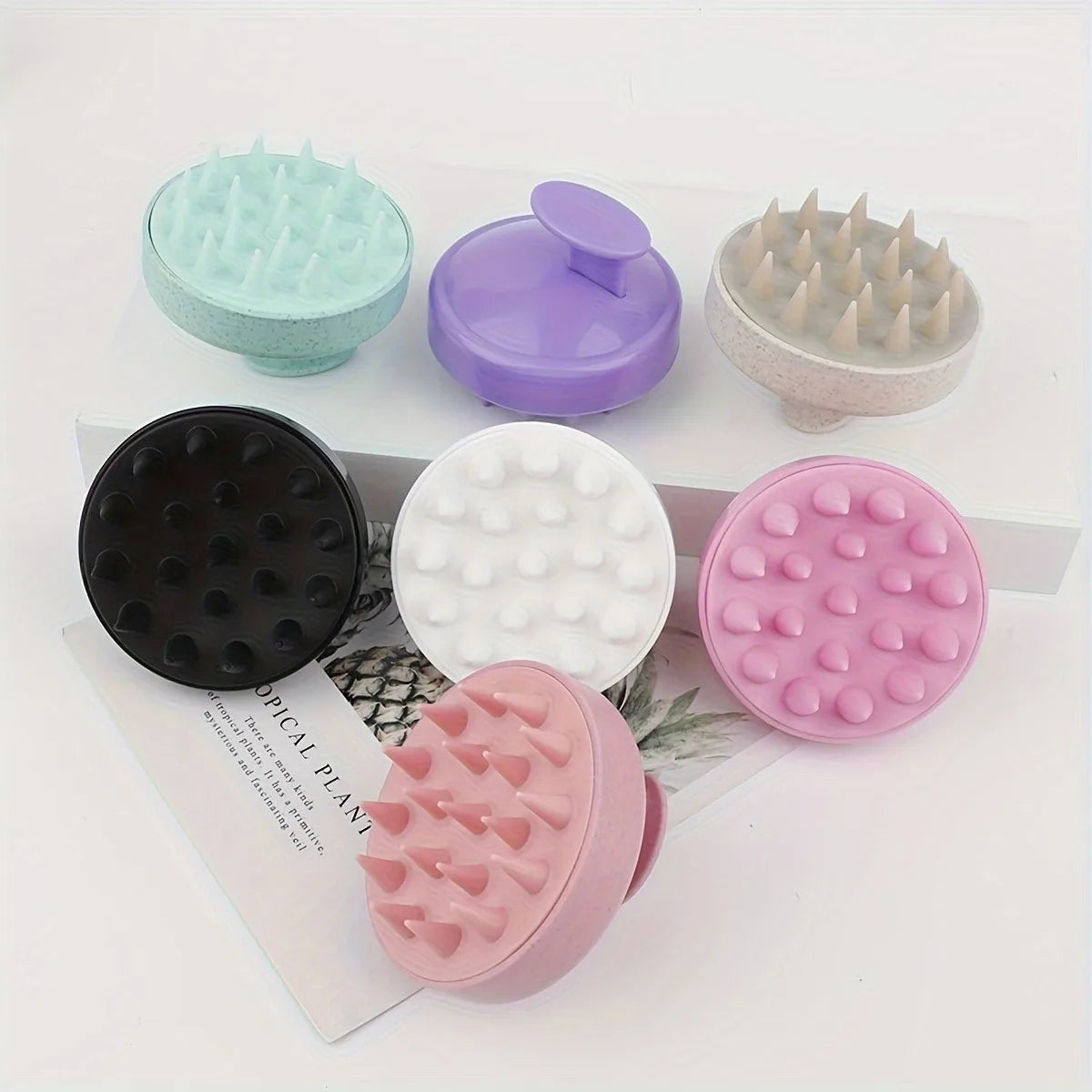 2-in-1 Silicone Scalp Massager & Shampoo Brush – Gentle Head Spa Tool for Hair Growth & Relaxation