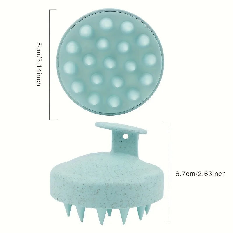 2-in-1 Silicone Scalp Massager & Shampoo Brush – Gentle Head Spa Tool for Hair Growth & Relaxation