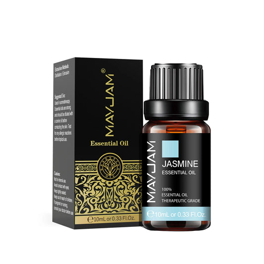 MAYJAM Essential Oils 10ML – Lavender, Lemongrass, Jasmine, Vanilla, Eucalyptus, Rose & Lemon for Diffuser, Humidifier & Candle Making