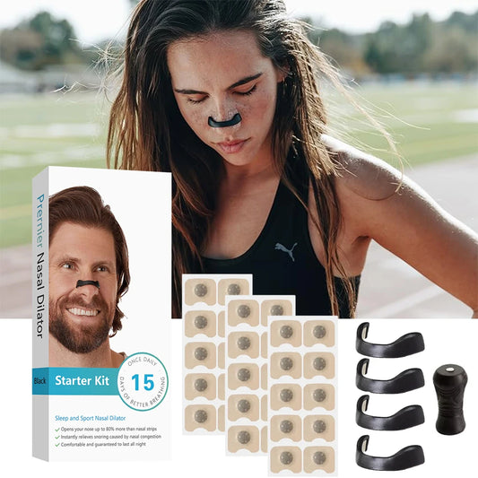 Magnetic Nasal Breathing Dilators Kits Sport Nasal Dilator Boost Oxygen Intake, Breathing Refill Nose Clip