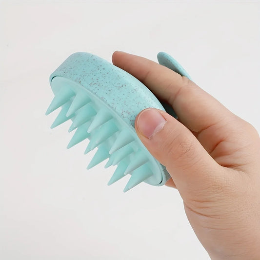2-in-1 Silicone Scalp Massager & Shampoo Brush – Gentle Head Spa Tool for Hair Growth & Relaxation